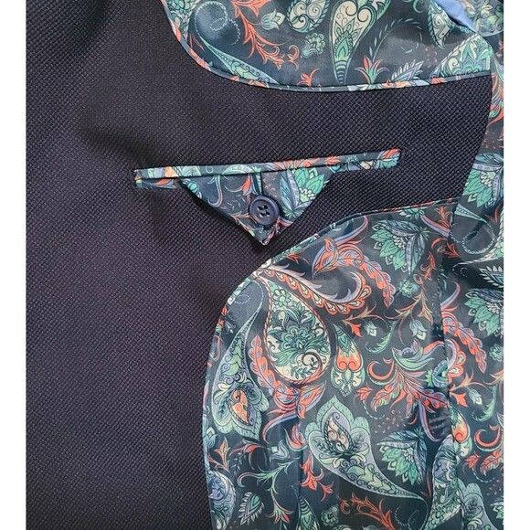 1930 Tailorbyrd Collection Blazer Jacket Sport Coat Men's 42R Navy Blue 2-Button - Picture 6 of 7